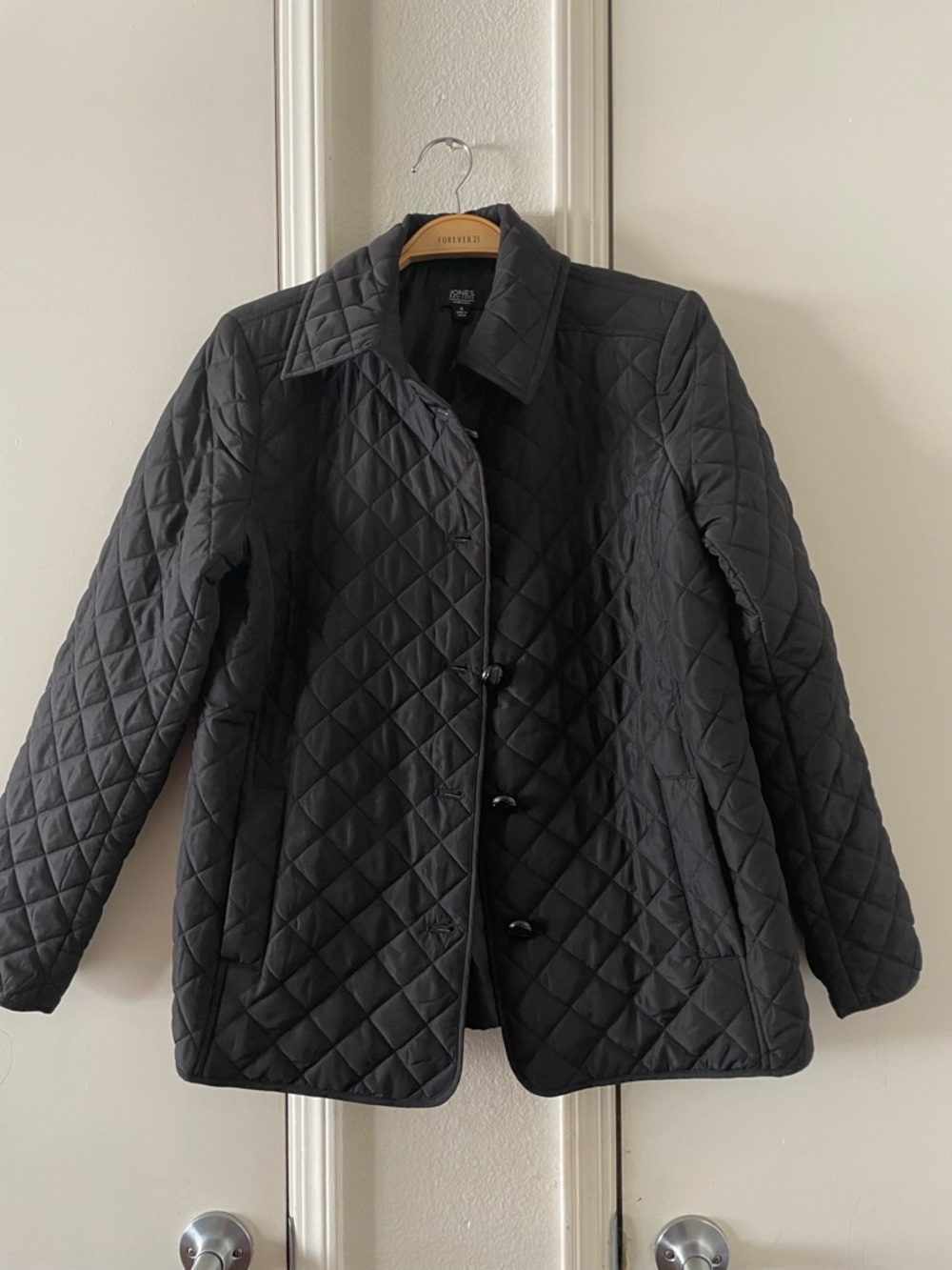 Jones New York Quilted Button Front Jacket - Picture 2 of 3